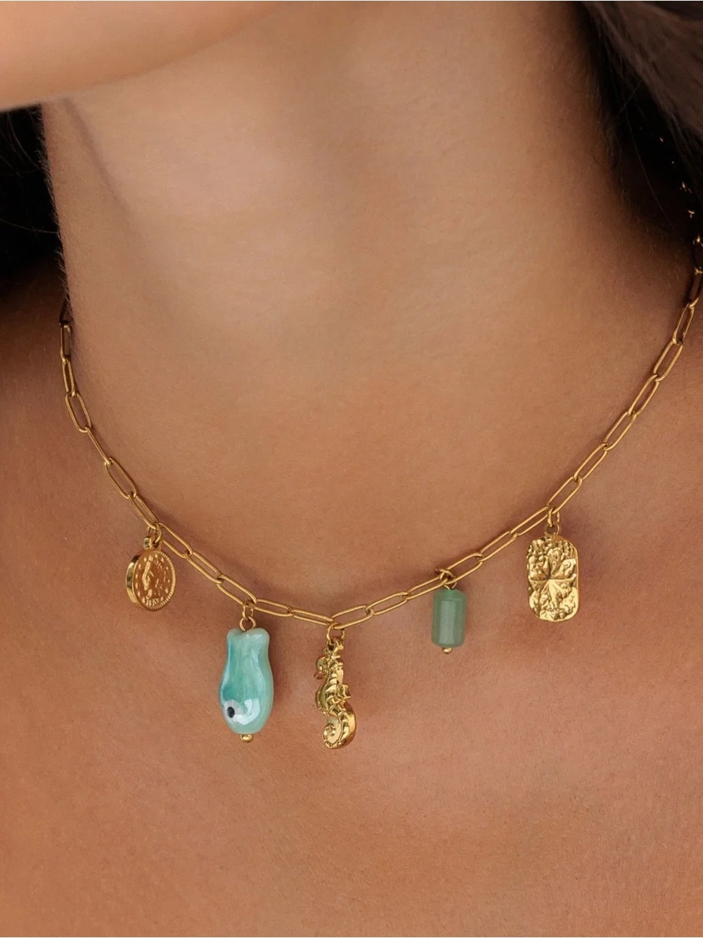 Atolea charm necklace